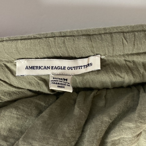 NWT American Eagle Green Strapless Eyelet Top, Medium - Picture 3 of 5